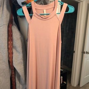Justice strappy dress (blush)